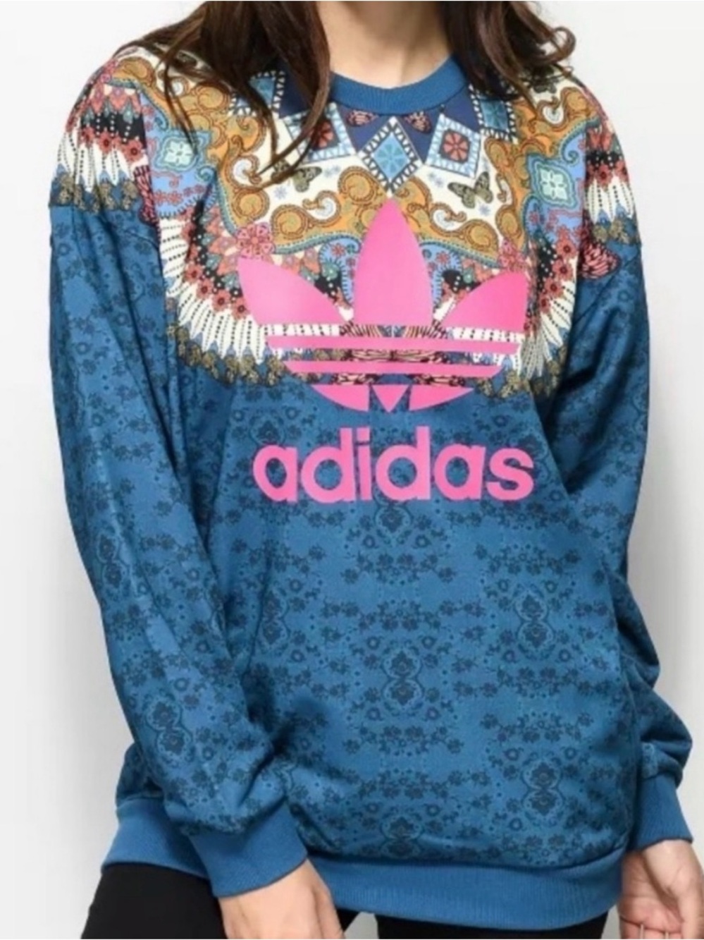 Adidas Originals x FARM Rio Borbomix sweatshirt size Medium - Picture 1 of 5